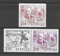 Sweden 1989.  Europa Mi 1549-51  (**) - 1989