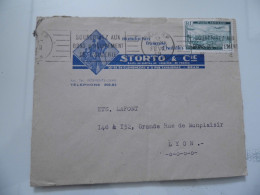 Busta Viaggiata Per La Francia "STORTO & C.IE ORAN" 1949 - Luchtpost