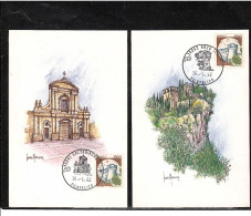 16676 - SERIE COMPLETA DI 10 CARTOLINE EMESSE DALLA AMM.NE DELLE POSTE E ANNULLATE IL  16.1.1993 - Verzamelingen & Kavels