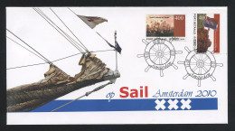 PAYS-BAS 2010 Enveloppe Sail PORT BETAALD Bateaux Voiliers Sailboat Michiel Adriaensz De Ruyter Superbe - Briefe U. Dokumente