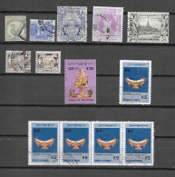 BIRMANIE MYANMAR LOT 13 TIMBRES DONT BONNES VALEURS N° 228 249 (YT) - Myanmar (Birmanie 1948-...)