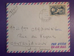 DM3  AEF  BELLE LETTRE  1959  BANGUI A CASTELJALOUX  FRANCE ++AFF.   INTERESSANT+ + - Brieven En Documenten