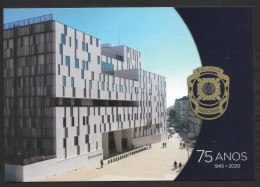 Portugal Carte Entier Postal 75 Ans Policia Judiciária Police Criminelle 2020 Stationery Criminal Police - Enteros Postales