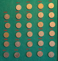 GRAN BRETAGNA 29 Monete Originali Differenti Per Data 1 Shilling - Other & Unclassified