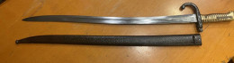 Baïonnette Pour Fusil Chasspo France. M1866 (735) - Knives/Swords