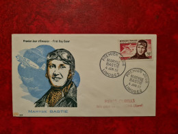 FDC 1955 MARYSE BASTIE LIMOGES POSTE AERIENNE - 1950-1959