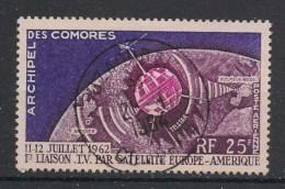 COMORES - 1962 - Poste Aérienne PA N°YT. 7 - Telecommunications Spatiales - Oblitéré / Used - Used Stamps