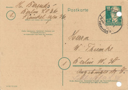 GERMANY. POSTAL STATIONERY, 1951 - Postcards - Used