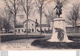 D77  BRIE COMTE ROBERT  La Gare Et Le Monument Aux Morts De La Grande Guerre 1914- 1918 - Brie Comte Robert