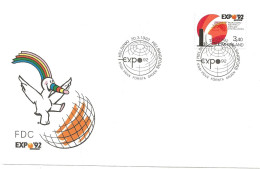 Finland   1992  World Exhibition EXPO '92, Seville   Mi 1165  FDC - Lettres & Documents