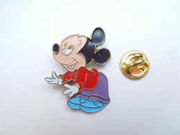 Beau Pin's En Relief , Disney , Mickey , Verso Quadrillé - Disney