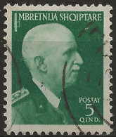 OIAL19U -1939/40 Occupazione Italiana ALBANIA, Sass. Nr. 19, Francobollo Usato Per Posta °/ - Albanië