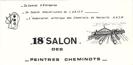 SNCF 06 . 18éme Salon Des Peintres Cheminots . Marseille . Rue Grignan . 04 12 1989 . - Spoorweg