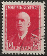 OIAL21U -1939/40 Occupazione Italiana ALBANIA, Sass. Nr. 21, Francobollo Usato Per Posta °/ - Albanië