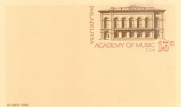 Philadelphia Academy Of Music, PC, US, 1982, Condition As Per Scan - Brieven En Documenten
