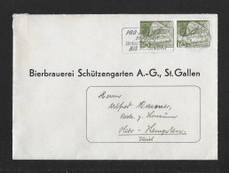 1955 HEIMAT ST.GALLEN ► Brief Mit Zudruck "Bierbrauerei Schützengarten St.Gallen" - Briefe U. Dokumente