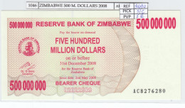 BILLETE ZIMBABWE 500 MILLONES DOLARES 2008 P-60 SIN CIRCULAR - Sonstige – Afrika