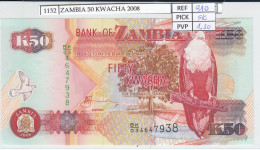 BILLETE ZAMBIA 50 KWACHA 2008 P-37g SIN CIRCULAR - Autres - Afrique