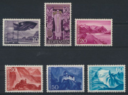 Liechtenstein 381-385 Freimarken Landschaften Luxus Postfrisch MNH KatWert 6,50 - Covers & Documents