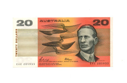 Australia 20 Dollars ND 1985 Johnson Frasers Signature P-43 UNC Foxed Margin - 1974-94 Australia Reserve Bank (Banknoten Aus Papier)