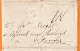 1756 - KGII - 2 Page Entire Letter From Quermoor Park Near LANCASTER To UGBROOKE HOUSE Near CHUDLEIGH, Devon - ...-1840 Préphilatélie