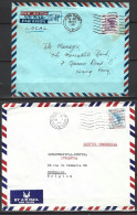 HONG KONG. 4 Enveloppes Ayant Circulé. Elizabeth II Selon Type De 1954-60. - Cartas & Documentos