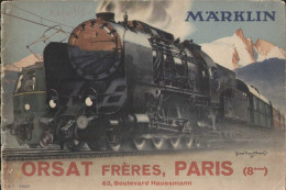 Catalogue Märklin 1938/39 Trains électriques Et Mécaniques écart. 00  Et 0 - Machines à Vapeur - Automobiles - Canons - Francés