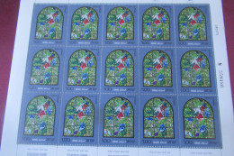 ISRAEL CHAGALL WINDOWS 15 TP  **  MNH - Nuovi (con Tab)