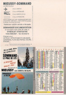 SNCF 15 . CPM . Calendrier 89 90  Vacances . Ski . Sommand . Le Praz De Lys . Mieussy . - Ferrocarril