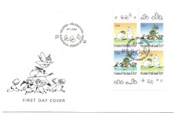 Finland   1994 The Moomins (II),  Drawings From Tove Jansson's Books (1914-2001), Illustrator And Author Mi 1240-41  FDC - Briefe U. Dokumente