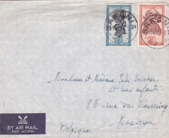 Congo Belge -1958--Lettre SAKANIA  Pour MOUSCRON (Belgique) .timbres Sur Lettre..beau Cachet.. Courrier Inclus - Briefe U. Dokumente