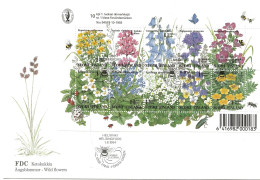 Finland   1994  Wildflowers, Flora, Flowers, Mi Bloc 13  FDC - Cartas & Documentos