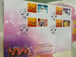 Hong Kong Stamp 2012 Table Tennis Race Swim Fencing FDC - Cartas & Documentos