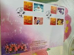 Hong Kong Stamp 2012 Table Tennis Race Swim Fencing FDC - Storia Postale