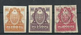 RUSSLAND RUSSIA 1921 Michel 162 - 164 Oktoberrevolution O/* - Used Stamps