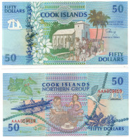 Cook Islands 50 Dollars ND 1992 Prefix AAA UNC P-10 - Cookeilanden