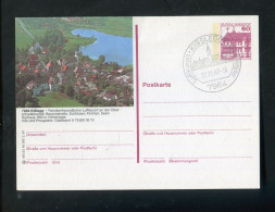 "BUNDESREPUBLIK DEUTSCHLAND" 1987, Bildpostkarte Mit Bildgleichem Stempel Ex "KISSLEGG" (L0156) - Cartoline Illustrate - Usati