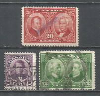 Canada 1928 Year, Used Stamps Set Mi.# 124-26 - Usati