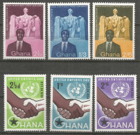 Ghana 1958/59 Years, Mint Stamps MNH (**) 2 Sets - Ghana (1957-...)