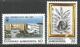Greece 1987 Mint Stamps MNH(**) Set  - Neufs