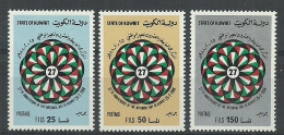 Kuwait 1988 Year, Mint Stamps MNH (** )  Mi # 1153-55 - Koweït