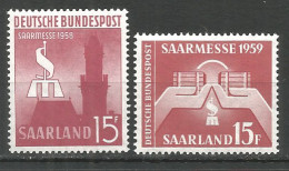 Saarland 1958 Mint Stamps MNH(**) - Unused Stamps