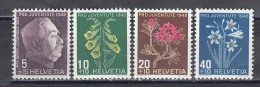 Switzerland 1948 - Pro Juventute:Flowers, Mi-Nr. 514/17, MNH** - Neufs