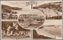 Multiview, St Ives, Cornwall, C.1920s - Frank Lake RP Postcard - St.Ives