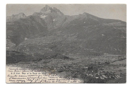Postcard Switzerland VD Vaud Bex & Dent Du Midi Undivided Back Jullien 5546 Posted 1906 - Bex