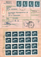 Schweden 1976, Me-Massenfrankatur 24x75 öre Auf Paketkarte V. Partille - Briefe U. Dokumente