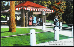 ►    Hafborn Spring House SAratoga Springs N.Y.       POst Card    From Folder  Depliant 1940s - Saratoga Springs