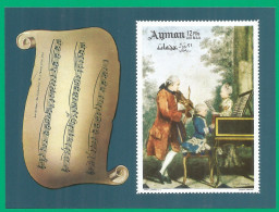 Ajman 1969 Year, Block Mint MNH (**) Imper. - Mozart - Ajman