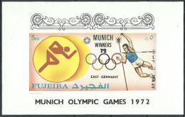 FUJEIRA 1972 Year Mint Block MNH(**) Sport Imperf. - Fudschaira