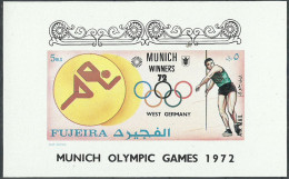 FUJEIRA 1972 Year Mint Block MNH(**) Sport Imperf. - Fudschaira